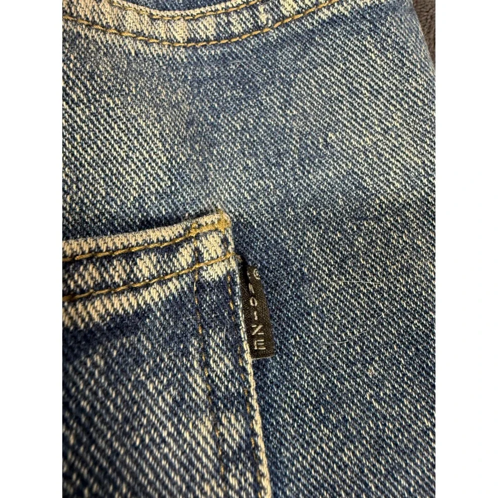 Choize Club XL Jeans Denim‎ Blue Flame Design Distressed Hem Elastic Waist - Picture 12 of 14